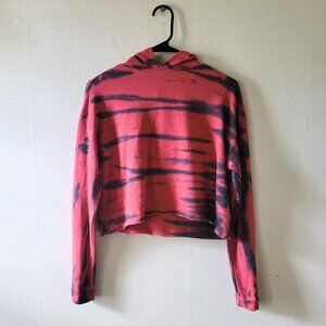 NWOT Cropped Sweatshirt Red with Stripes Size XS